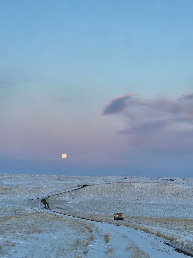 初冬呼倫湖｜草原秘境中的冰封藍調盛宴