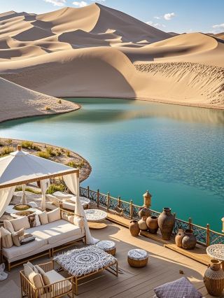 Private Wonderland for Kids! Crystal Blue Ice Lake + Snowy White Sand Super Romantic