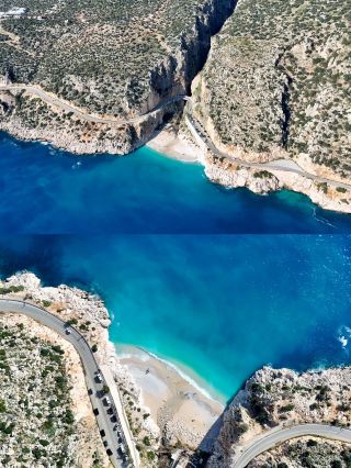 터키 카푸타슈 해변, D400 도로 옆 가장 아름다운 해변