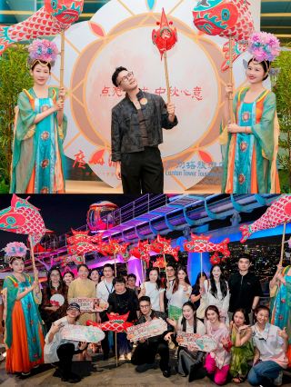 The "Open Door to the Moon" Mid-Autumn vibe at the foot of the Canton Tower is already in full swing!
