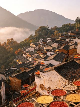 우위안 황링｜가을 햇볕에 말리는 풍경, 산속에 숨은 시적 정취