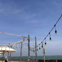 Nice cafe in Cha Aum beach,Thailand 