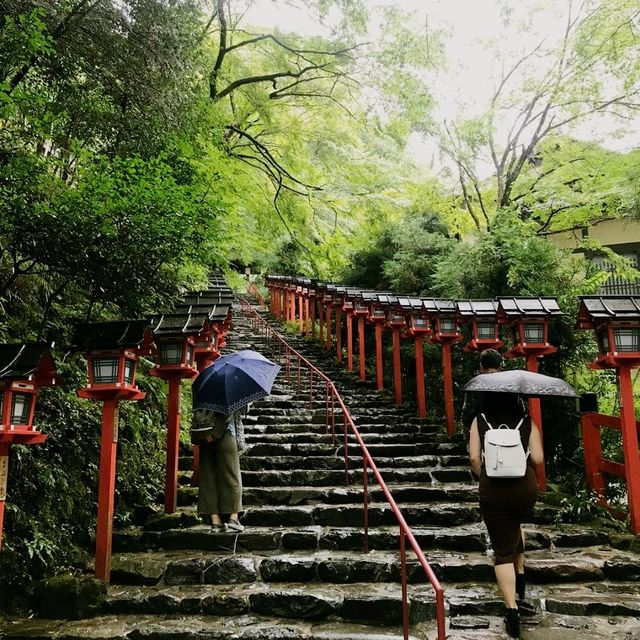 京都的古老美麗神社@貴船神社