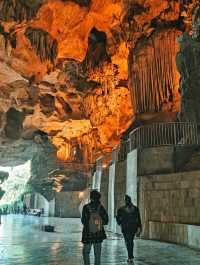 Cave Temple in the Middle of Limestone Mountains