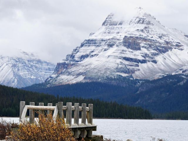 Stunning view on the road in Icefield Parkway