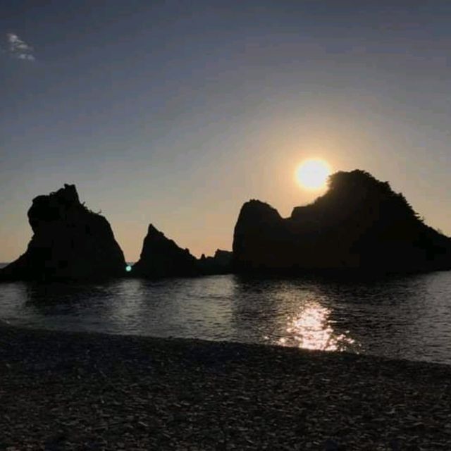 น้ำใส ฟ้าสวยที่Jodogahama Beach