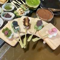 【八女グルメ】炭火焼きで焼いたお団子が外かりっと中とろ～りで最高に美味しかった