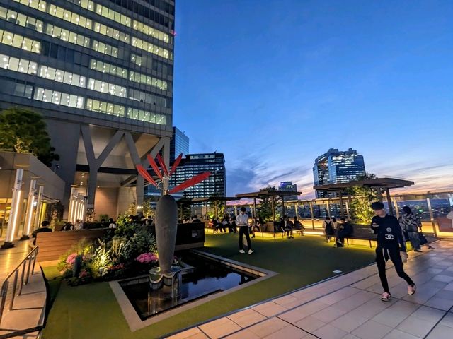 日本大阪-大阪梅田免費賞夜景逛街的好去處：時空の広場