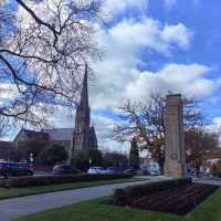 Gold town in Ballarat . Fall season