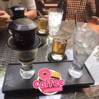 Coffee by the garden ( Trung Nguyen coffee village)