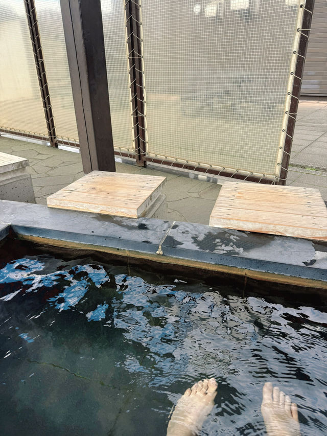 【群馬】道の駅でポカポカ足湯体験♨️