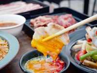🥓☁️   #หมูกระทะ บนดาดฟ้า • #วิวอย่างปัง 