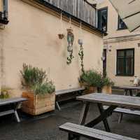 Nive place with snacks and coffee