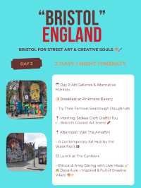Bristol itinerary 