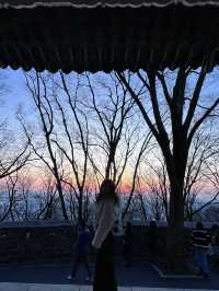 Sunset & City Lights: A Perfect Moment at N Seoul Tower 🌇