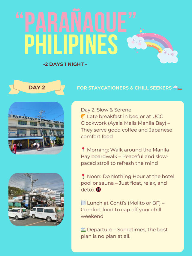 Parañaque itinerary 