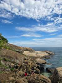 해외여행 리우 데 자네이로 해변이 휜히 보이는 Pedra do Arpoador