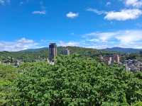 Beautiful views at the top of Keelung Tower, Taiwan