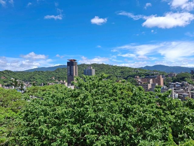 Beautiful views at the top of Keelung Tower, Taiwan