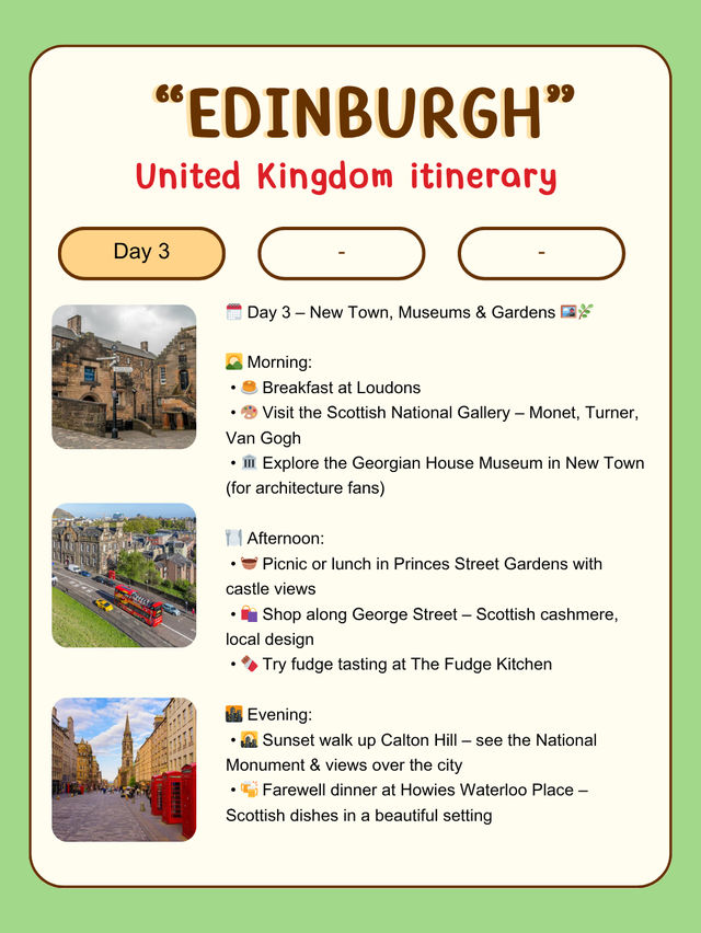 A trip to Edinburgh with me! 🇬🇧