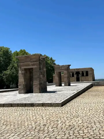 Golden Light and City Views at Templo de Debod