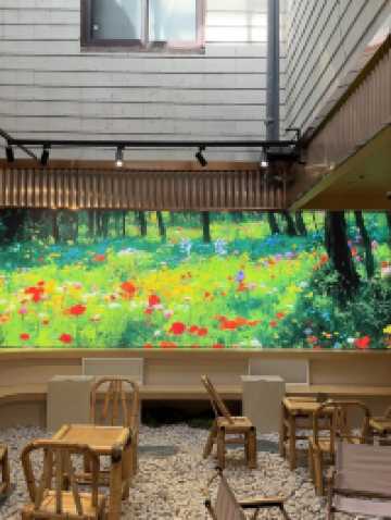 Famous steaming tea in an Ancient Town