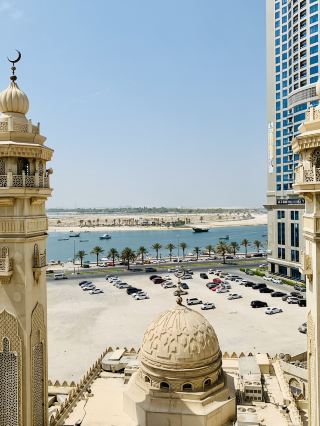 A suite at the Fairmont Hotel in Ajman, right next to Dubai, UAE.