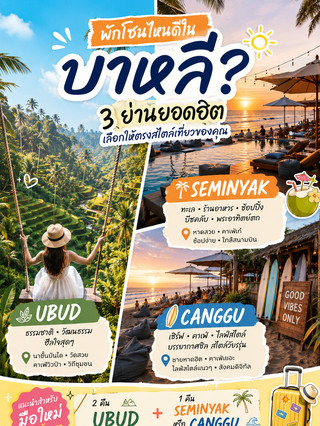 🇮🇩 🌴 Which area is best to stay in Bali? Choose the one that best suits your travel style, and your trip will be much more enjoyable!