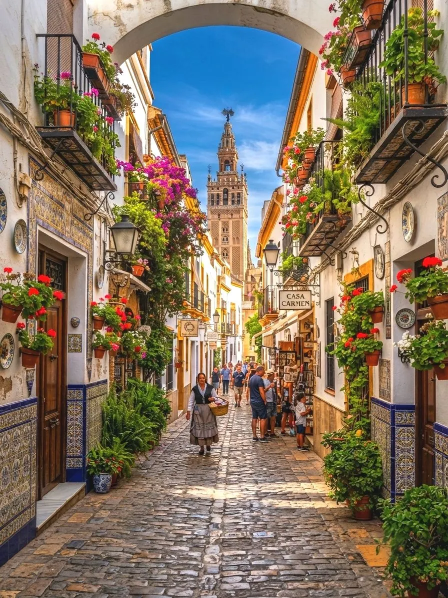 Seville Day Trip Guide |Stroll in the Holy Cross area + Seville Cathedral & Giralda Tower + Plaza de España

Seville, a city full of Andalusian style, can best feel its unique atmosphere of Jewish and Moorish style fusion during a day trip. It is most recommended to start in the Holy Cross area and walk through the narrow alleys to feel the century-old history and artistic colors. The itinerary focuses on Seville Cathedral, the third largest cathedral in the world, then to the Giraldatta for a long look, and finally to the Plaza de España for free photography.

Itinerary suggestions:
The day trip allows you to experience the sights of downtown Seville on foot, with the three main attractions within a short distance of each other and can be easily arranged according to the following routes:

1. Stroll in the Holy Cross area
Beginning in the oldest Jewish quarter, narrow alleys, fresh flowers draped over the windowsills, a fusion of Jewish and Moorish-style architecture. It is recommended to carefully admire the maze-like layout of the alleys, with many specialty coffee shops along the way, and feel the authentic Spanish life.

2. Seville Cathedral (Av. de la Constitución, s/n, Casco Antiguo, 41004 Sevilla, Spain)
Year-round 11:00-18:00 (closes 17:00), Monday to Saturday; 14:30-19:00 (closes at 18:00), Sunday; Tickets: 126.0
As the third largest church in the world, the architecture is majestic, the bell tower and high-window stained glass are magnificent. Recommended visits to the main hall, Columbus’s tomb and a number of precious religious paintings. Remember to allow enough time to slowly appreciate the entire church for at least an hour.

3. Girardata (Av. de la Constitución, s/n, Casco Antiguo, 41004 Sevilla, Spain)
Year-round 11:00-18:00 (closes 17:00), Monday to Saturday; 14:30-19:00 (closes at 18:00), Sunday;
Climb the Giralda Tower for a wide view of Seville city and the church. The tower is not a staircase, but a gentle slope design for easy walking. It is recommended to climb the tower at dusk to enjoy the city view under the golden sunset.

4. Plaza de España (Av. Isabel la Católica, 41004 Sevilla, Spain)
Open year-round 08:00–00:00 (next day). Tickets: 193.0
Nestled among magnificent classical buildings, a super great place to take pictures! The central fountain of the square, painted ceramic seats, and arch corridors are great for taking pictures. You can walk around the square as you like, it is recommended to reserve time here to take pictures slowly.

Real impressions and tips:
· Morning is recommended to go to the Holy Cross area first, there are not too many tourists, suitable for strolling and taking pictures.
· It is best to book tickets in advance for the Cathedral and Giraldatta, there will be a queue on site.
· The gentle slopes in the tower are very friendly, easier than climbing stairs, suitable for parents and children.
· Spain Square is more crowded in the afternoon, it is recommended to shoot in the evening, the soft light is particularly beautiful.
· The whole journey is downtown, walking mainly, comfortable shoes are recommended.

Notes:
· Church and Giraldatta Sunday hours are different from weekdays, please check before going.
· Sleeveless tops and shorts are prohibited from entering the church.
· In summer Seville is hotter, bring water and sunscreen.

Related Topics:
#Seville Stroll #Cathedral Photo #Spain Square #Explore the Holy Cross Area #Giraldatta Climb