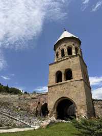 Low-key lovely temple in Mtskheta without tourist crowds 