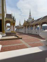 Beauty of white temple in Krabi