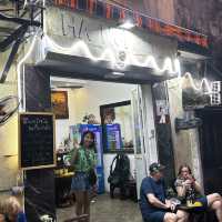 Famous train street in Hanoi