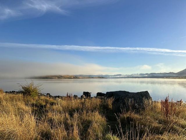 Lake Tekapo in autumn