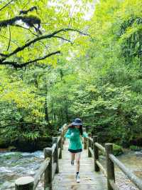龍蒼溝國家級森林公園徒步隨手拍|戶外女孩森林徒步之旅
