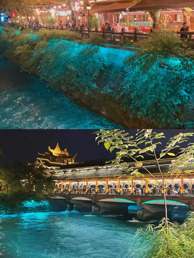 ตำนานของน้ำตาสีน้ำเงิน มาเฉิงตู้ต้องมาที่สะพานนานที่ดูเจียงเยว น่ารักมากใช่ไหม~