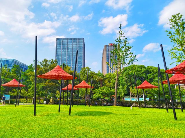 風景如畫喧囂中取靜的公園