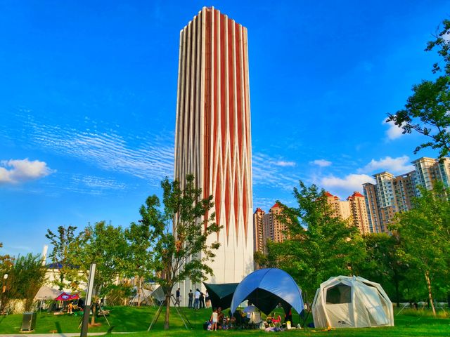 蘇州河畔風景如畫的公園