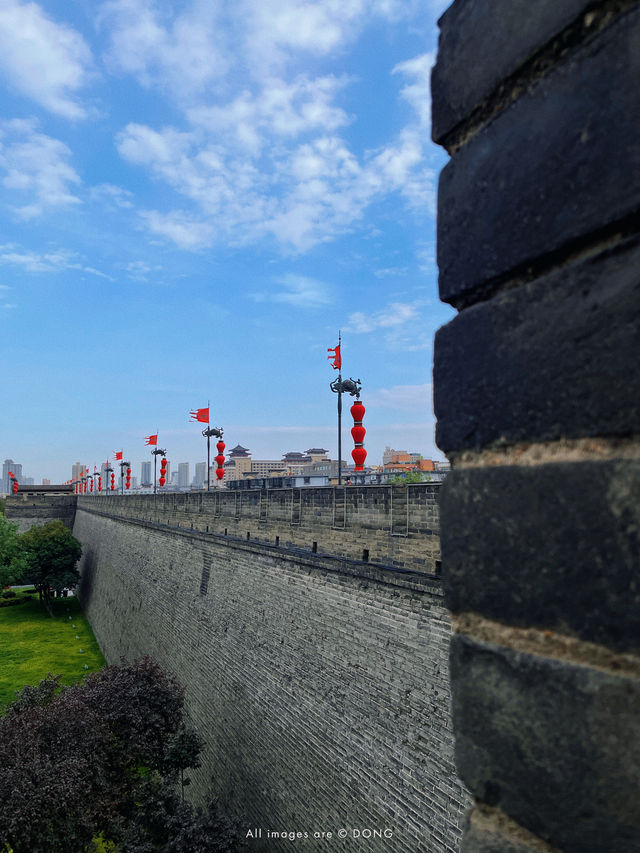When visiting Xi'an, one must surely make a trip to the Xi'an City Wall, right? When visiting Xi'an, one must surely make a trip to the Xi'an City Wall, right?