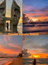The dreamy sunset that people chasing at Sunset Sanato Beach