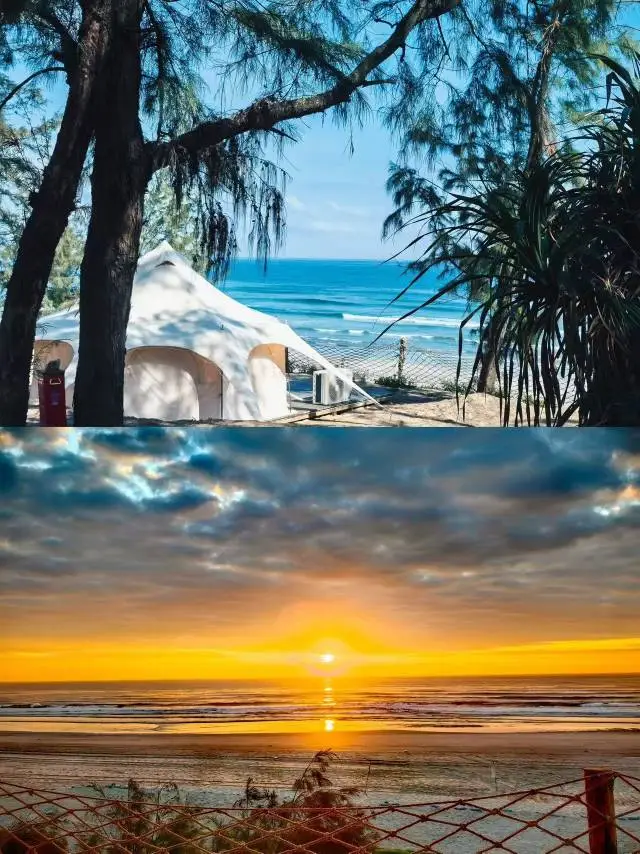 A seaside camping site for team building, just a 2-hour drive from Shenzhen. 