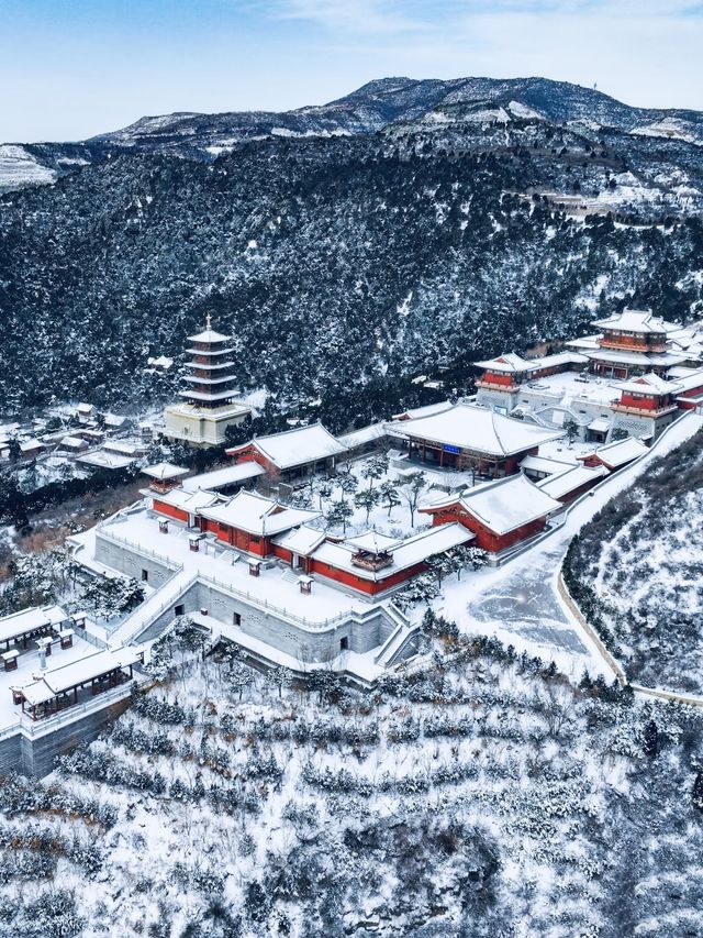 紅牆白雪中我在太原遇見了傳說中的天上宮闕