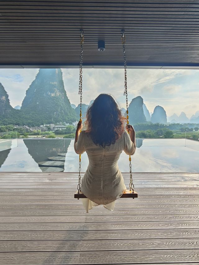 藏喺陽朔十里畫廊C位嘅神仙酒店畀我搵到啦！
