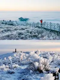 武功山下雪預警!開始期待今年的白色武功山