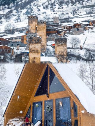 コーカサスの冬の秘境、雪の国の童話があまりにも癒される！