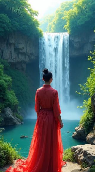 세상에! 북쪽에 "리틀 구이린"이라는 숨겨진 보석 같은 곳이 있어요. 협곡과 폭포가 정말 아름답답니다! 얘들아, 저 멀리 북쪽에 구이린처럼 아름다운 곳이 있다는 걸 상상할 수 있겠니?