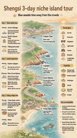 嵊泗 3 日小眾海島漫遊，遠離人海的蔚藍海邊時光