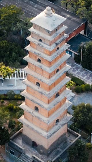 Huiche Temple Pagoda in Pucheng | A Tang Dynasty pagoda hidden inside a middle school, 25 years older than the Giant Wild Goose Pagoda