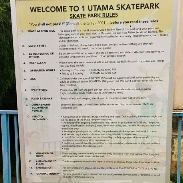 Skate Park 1 Utama  🛹