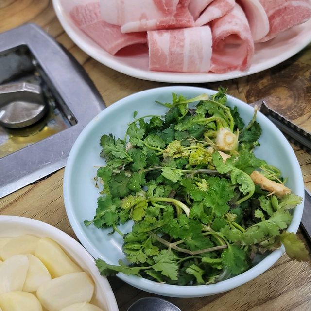 대패삼겹살이 맛있어 실내데이트 하기에 좋은 무주맛집