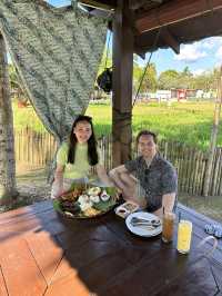 Authentic Malay cuisine by the paddy field